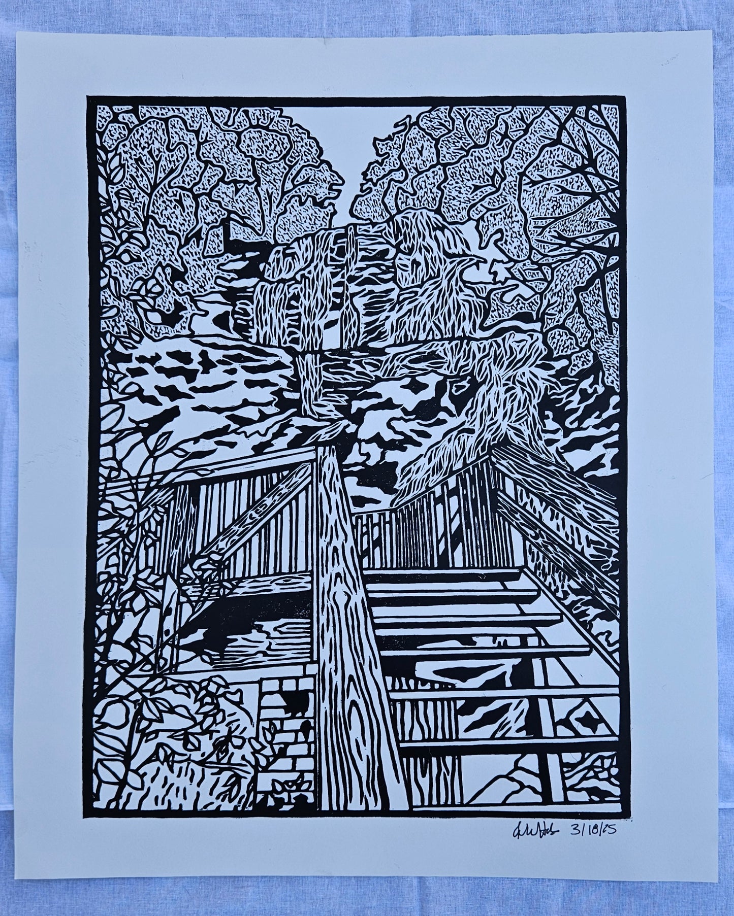 Amicalola Falls 14×17" Print