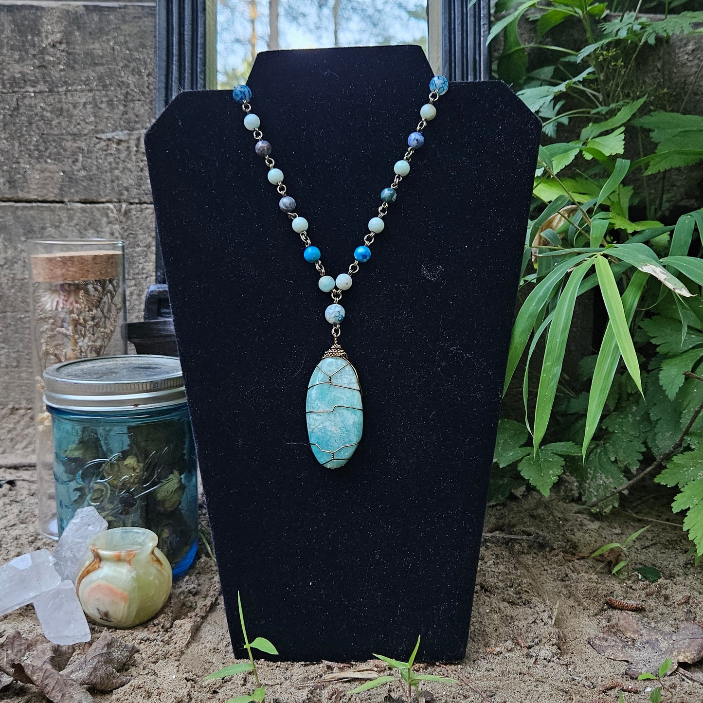 Amazonite Statement Necklace