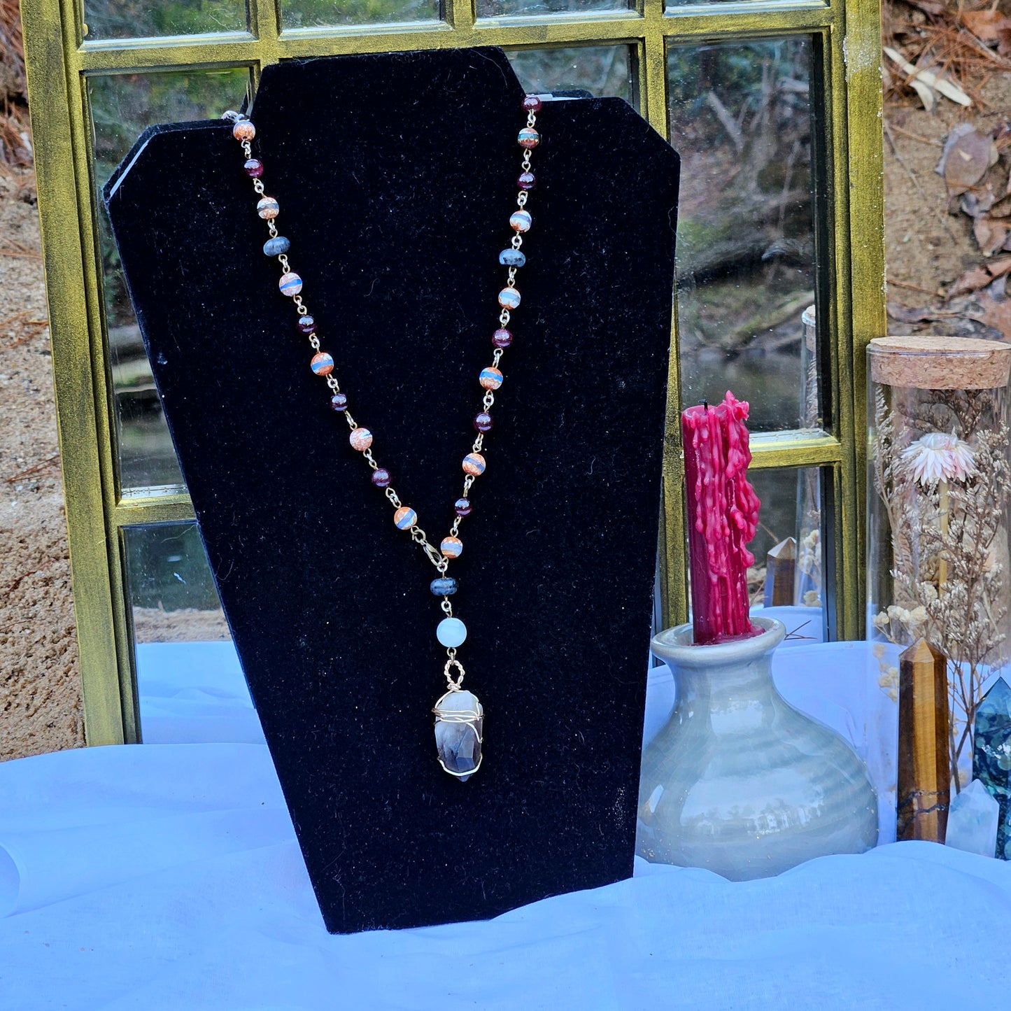 "Belladonna" Meditation Pendulum Necklace