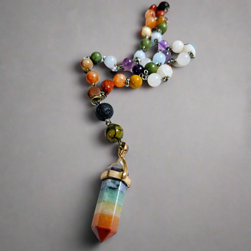 "Iridiana" Meditation Pendulum Necklace