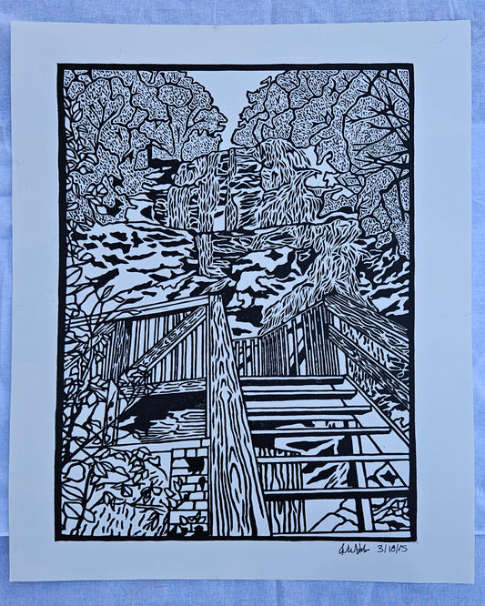 Amicalola Falls 14×17" Print