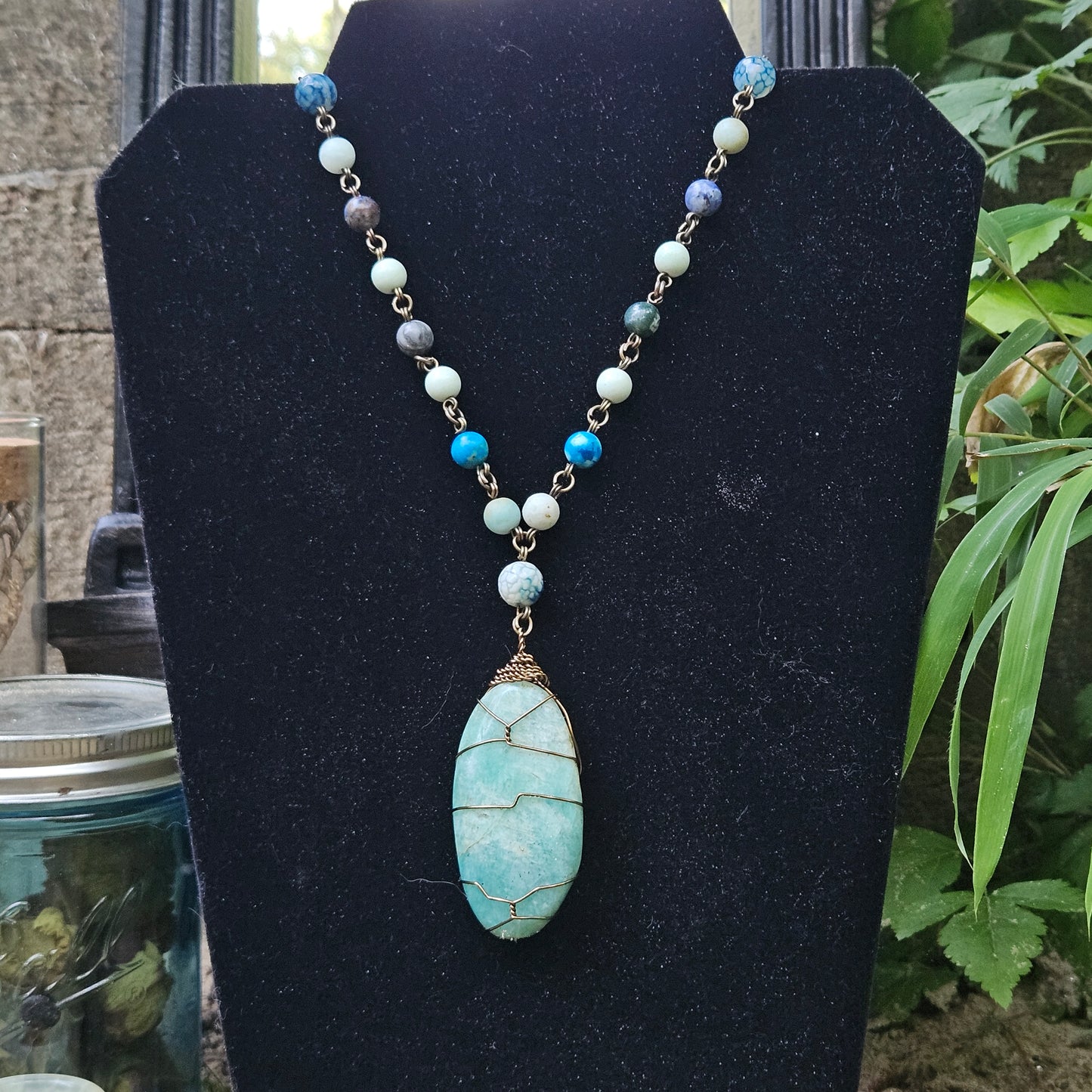 Amazonite Statement Necklace
