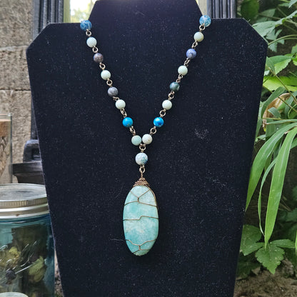 Amazonite Statement Necklace