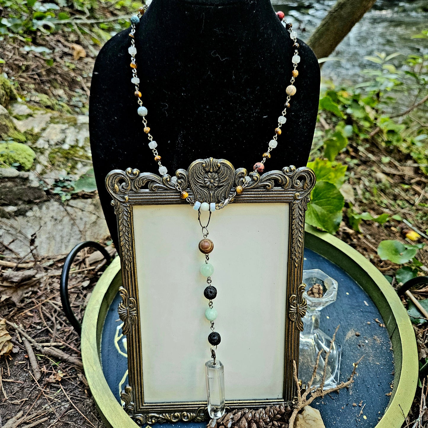 Tiger's Eye Witch's Meditation Bead Necklace